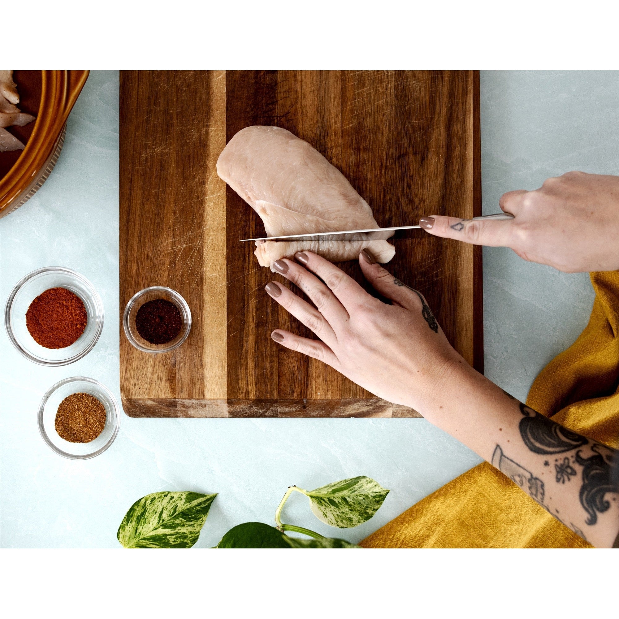 Elite 7 inch Santoku Knife - Black – Detail – Dura Living
