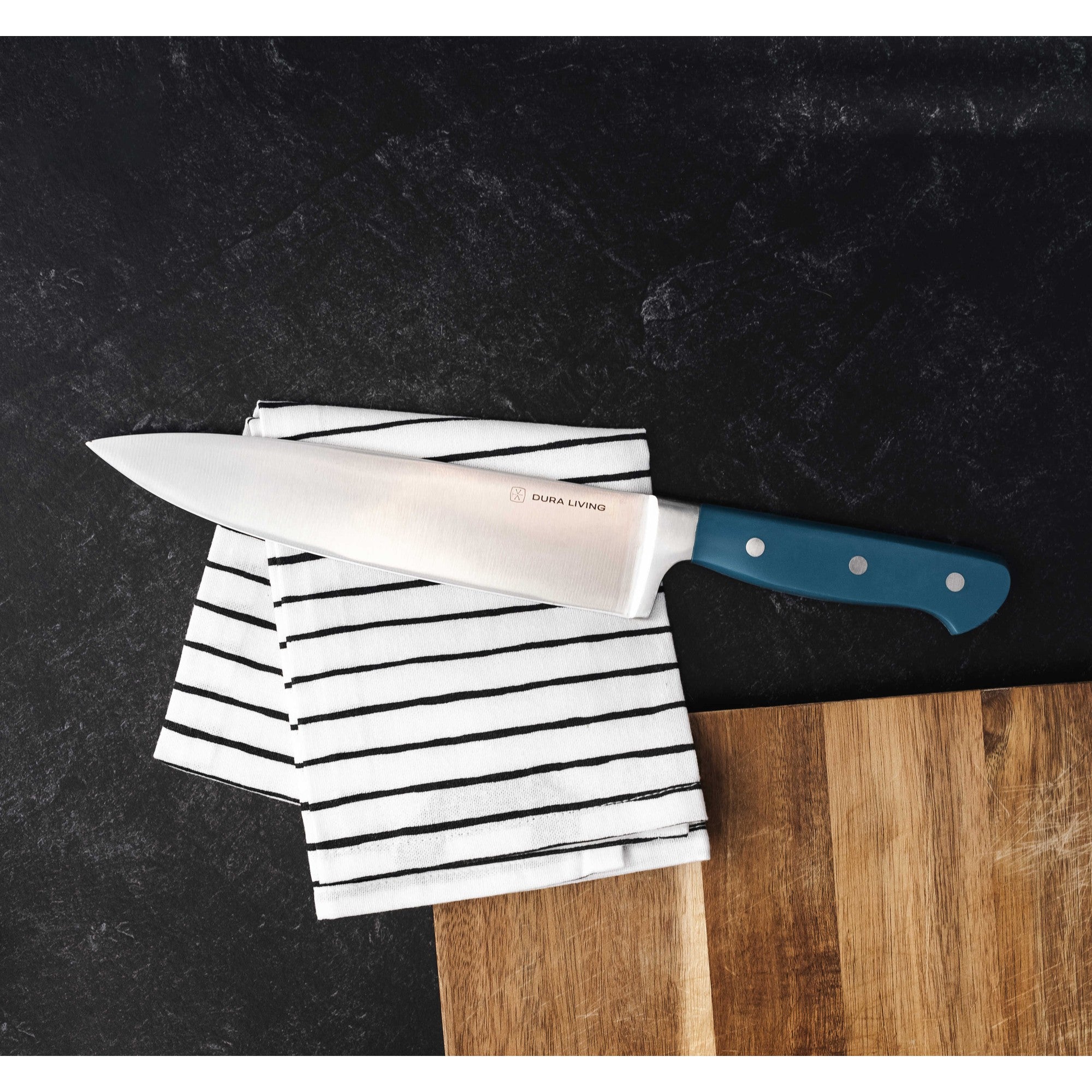 Superior 4 Piece Kitchen Knife set - Royal Blue – Detail – Dura Living