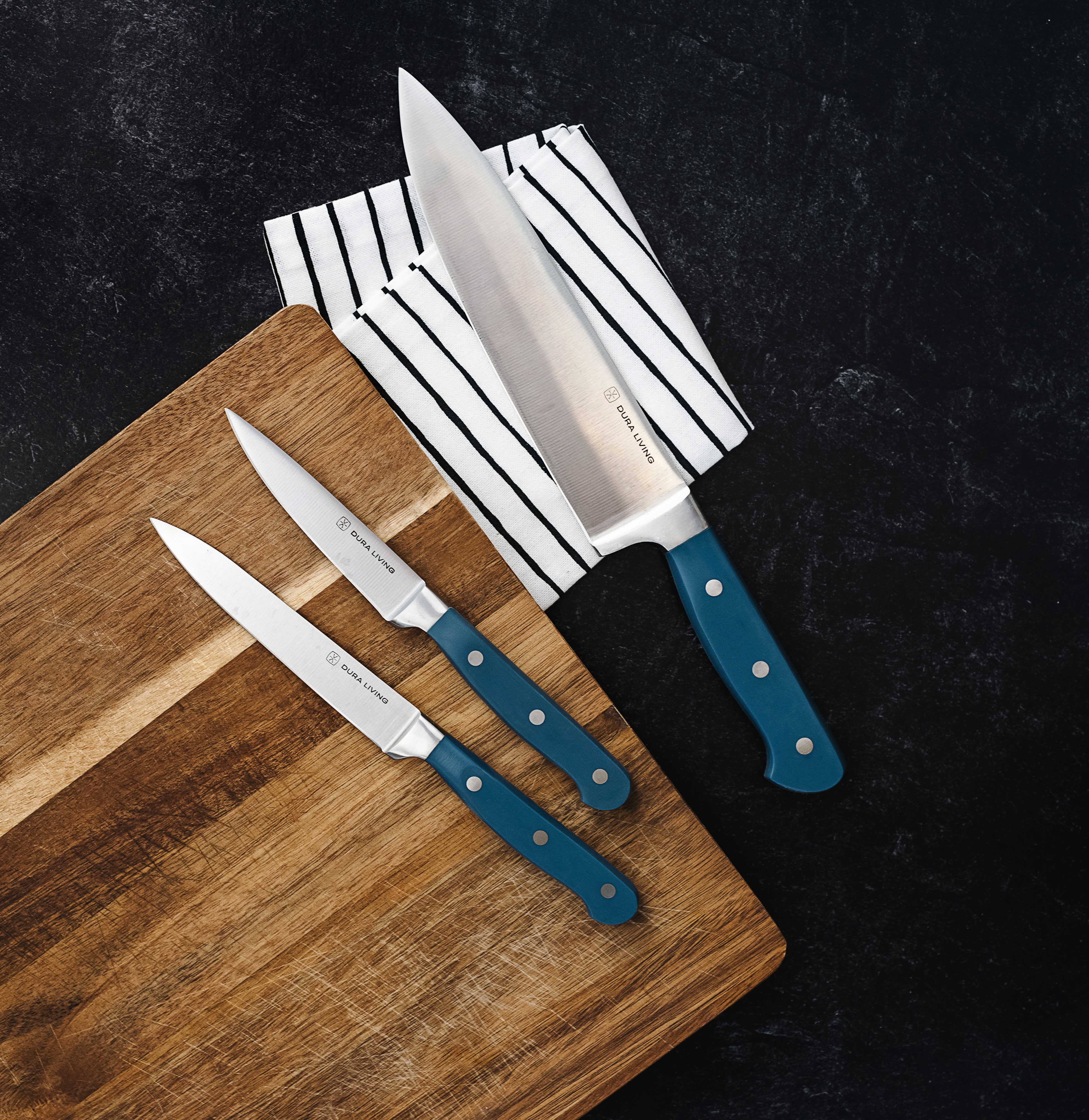 Blue Professional Kitchen Knife Chef Set Kitchen Knife Set Stainless  SteelNEW