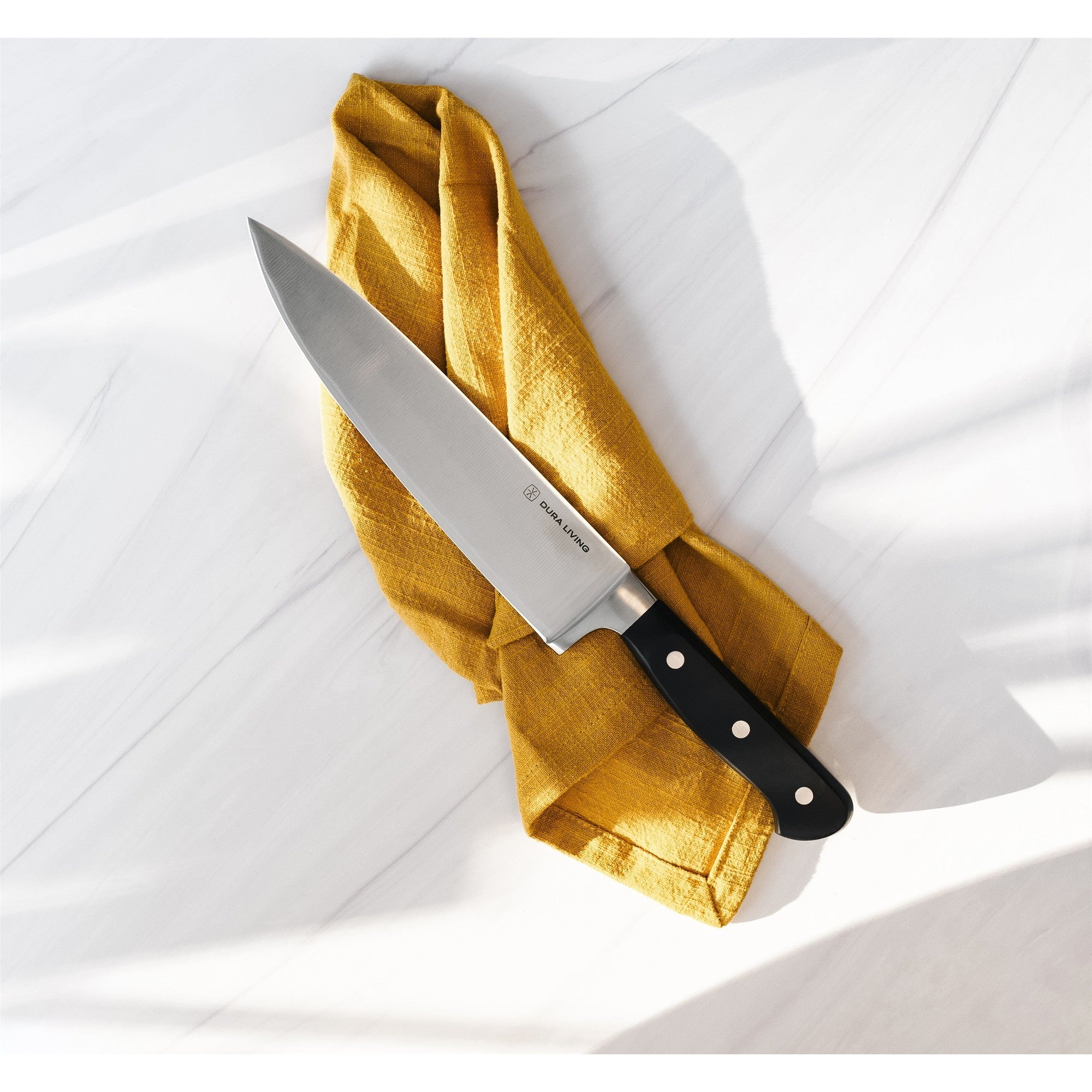 Superior 8 inch Chef Knife - Black – Scale Reference – Dura Living