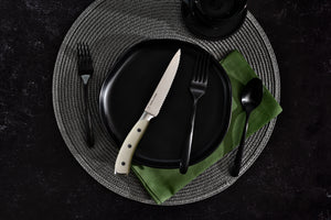Elite Set of 8 Steak Knives - Cream