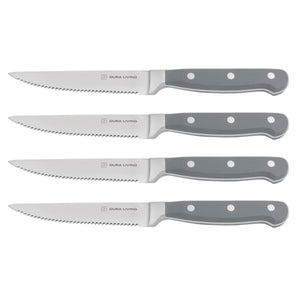 Superior Set of 4 Steak Knives - Gray