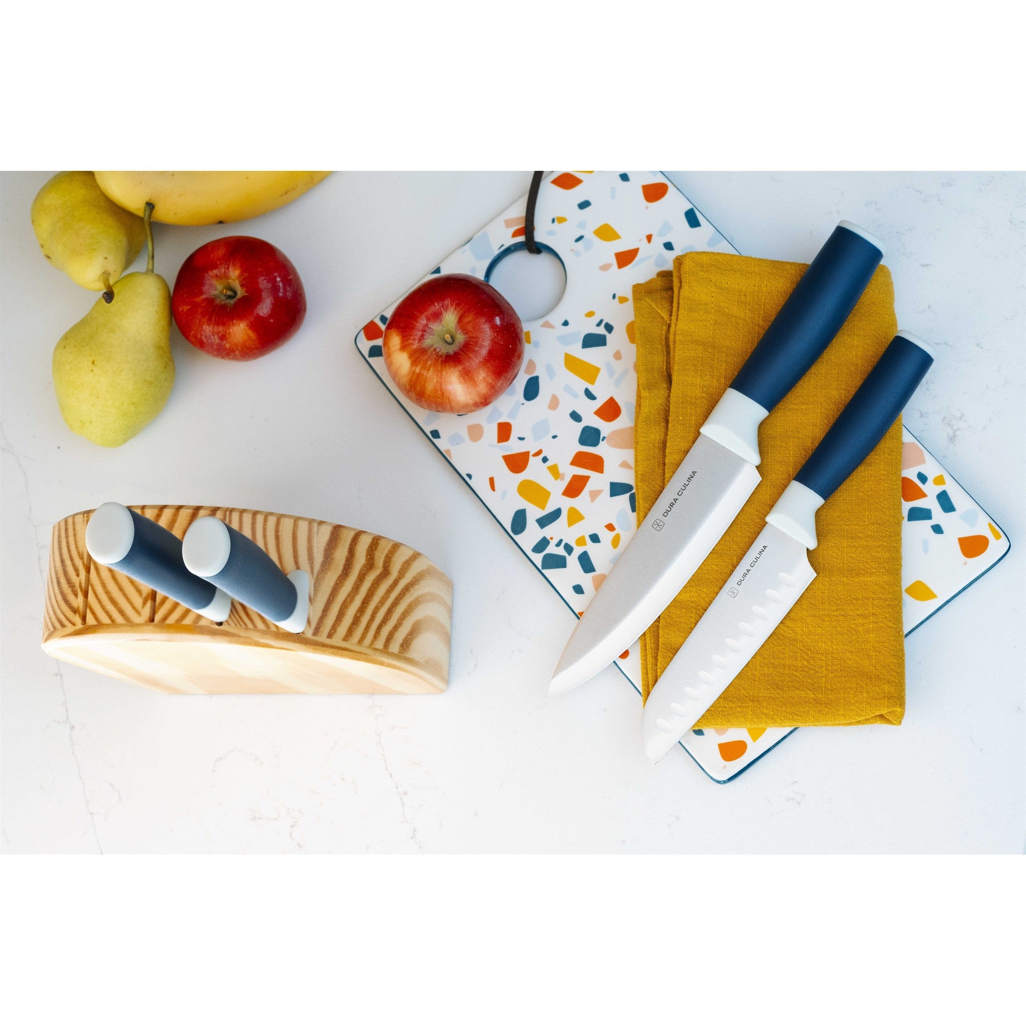 DUO-GRIP 5 Piece Kitchen Knife Starter Set – Scale Reference – Dura Living