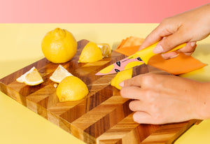 3-Piece Printed Kitchen Knife Set-Multi Color