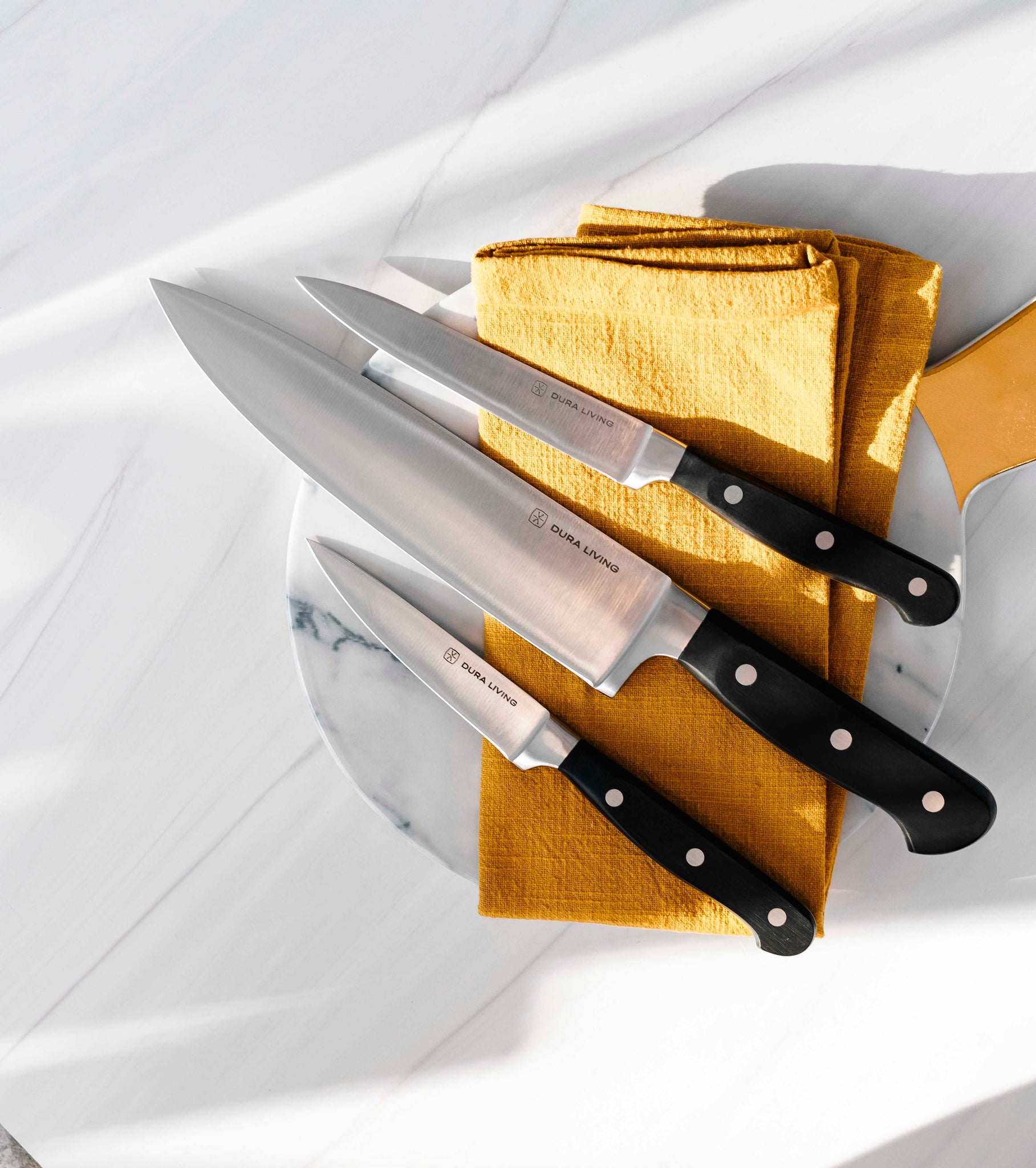 Superior 3-Piece Kitchen Knife Set- Black